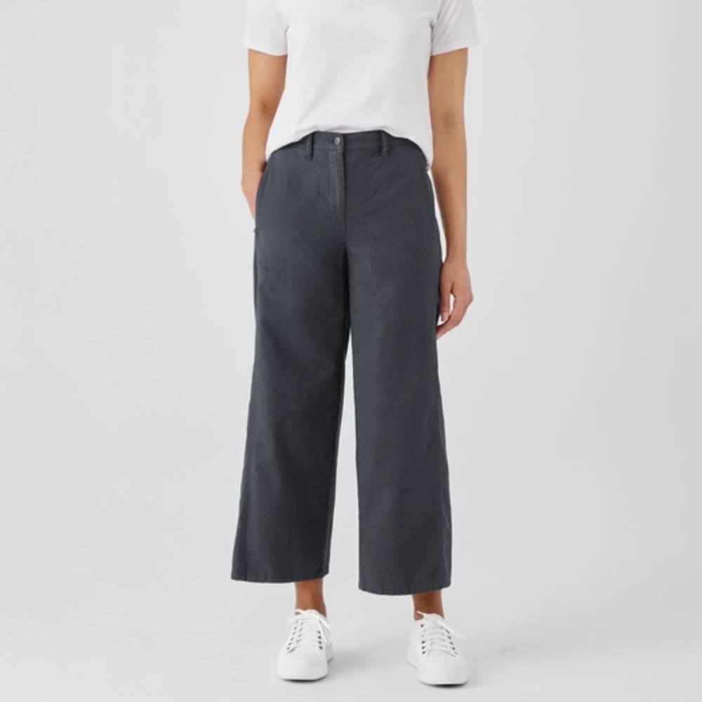 SOLD-Eileen fisher hemp blend pants - Picture 1 of 7